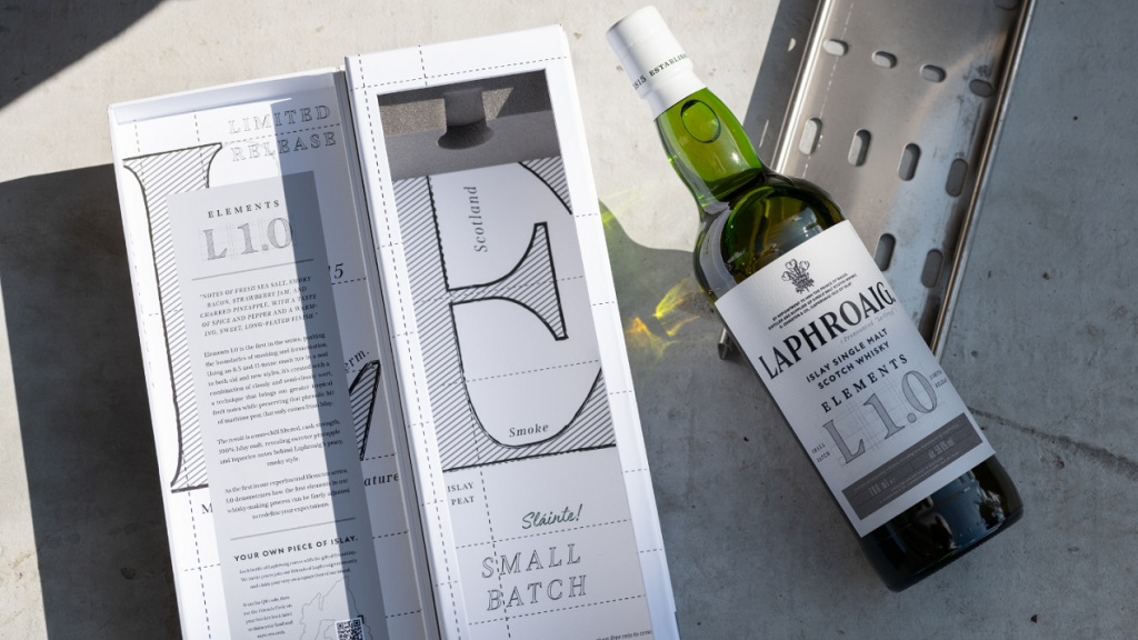 A bottle of Laphroaig whisky, part of the Suntory Global Spirits portfolio