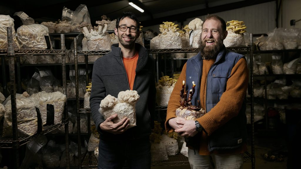 Bristol Fungarium co-founders Henry Jephson (l) and Tom Baxter (r)