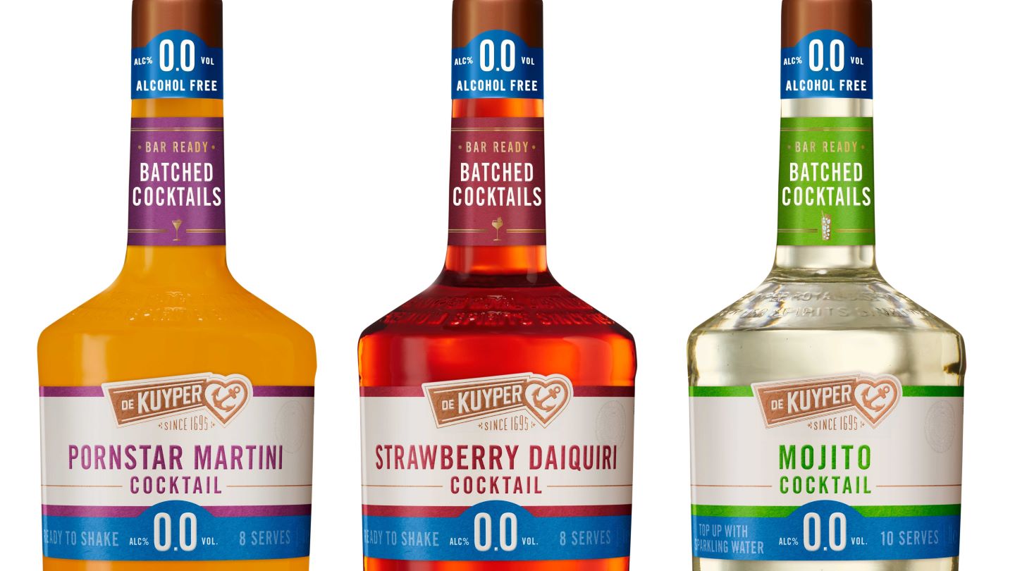 De Kuyper to launch non-alcoholic premixed cocktails for on-premise